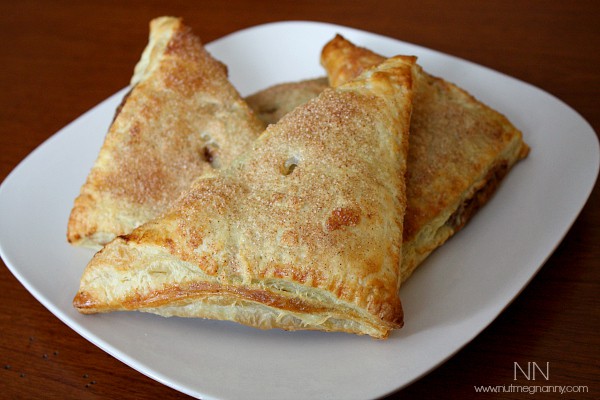 Nutella Peanut Butter and Banana Turnovers by Nutmeg Nanny