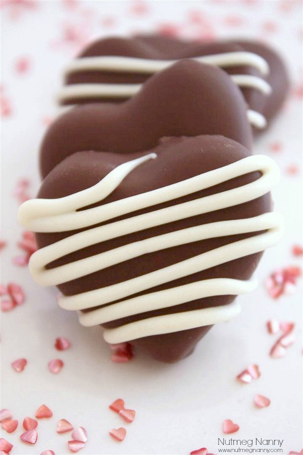 Chocolate Covered Marzipan Hearts by Nutmeg Nanny