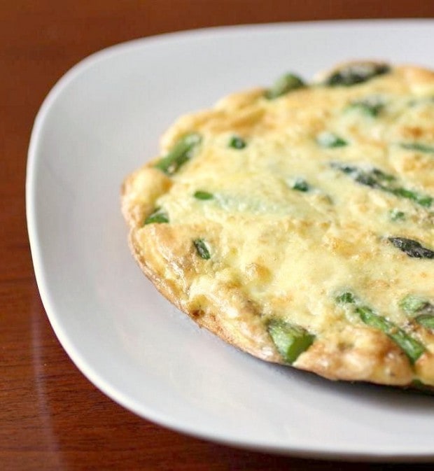 Need a breakfast for two? This tasty asparagus frittata is the perfect recipe. Packed full of fresh chopped asparagus, Parmesan cheese and sharp cheese.