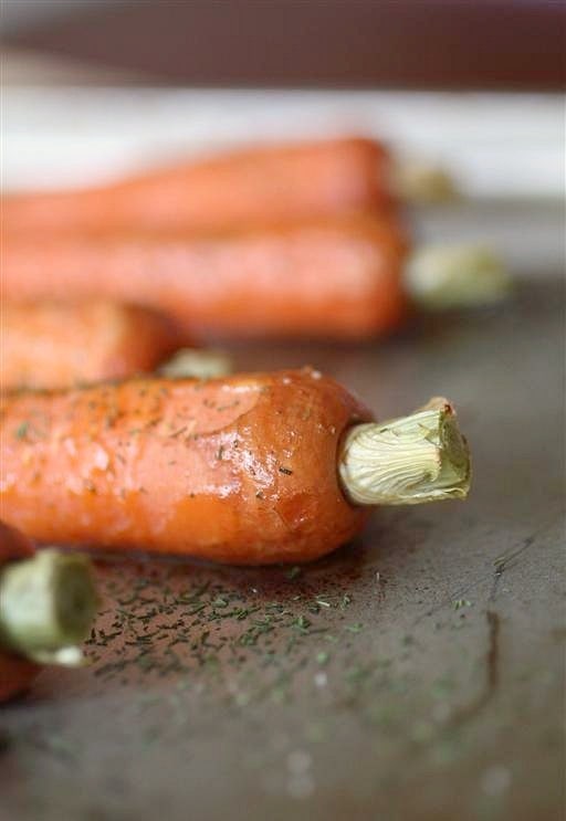Roasted Carrots with Dill by Nutmeg Nanny