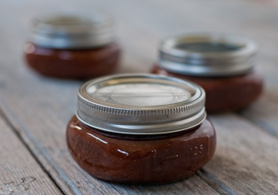 Slow Cooker Homemade Ketchup in a jar. 