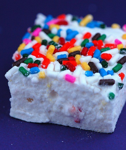 marshmallow for funfetti rocky road brownies.