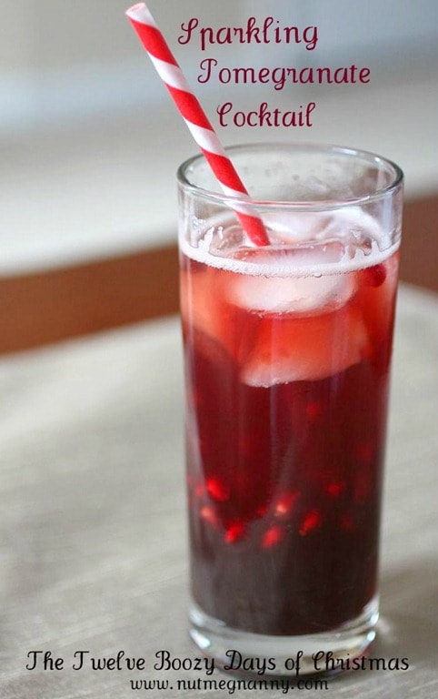 This sparkling pomegranate cocktail is the perfect holiday drink. Full of pomegranate juice, fresh pomegranate seeds, vodka and just a touch of seltzer water.