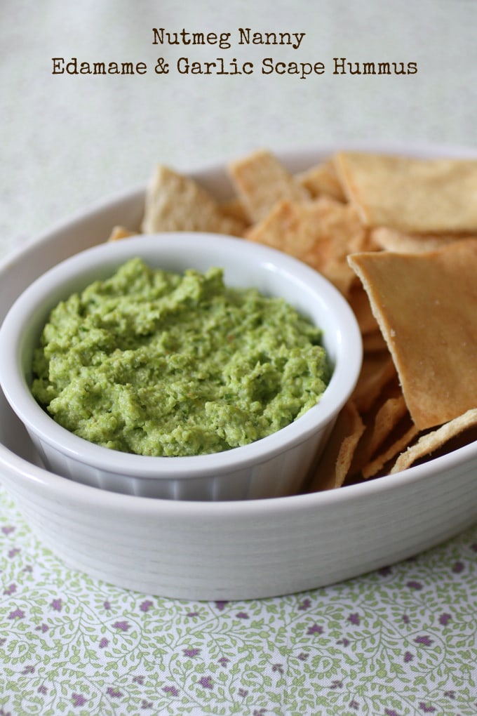 Edamame & Garlic Scape Hummus