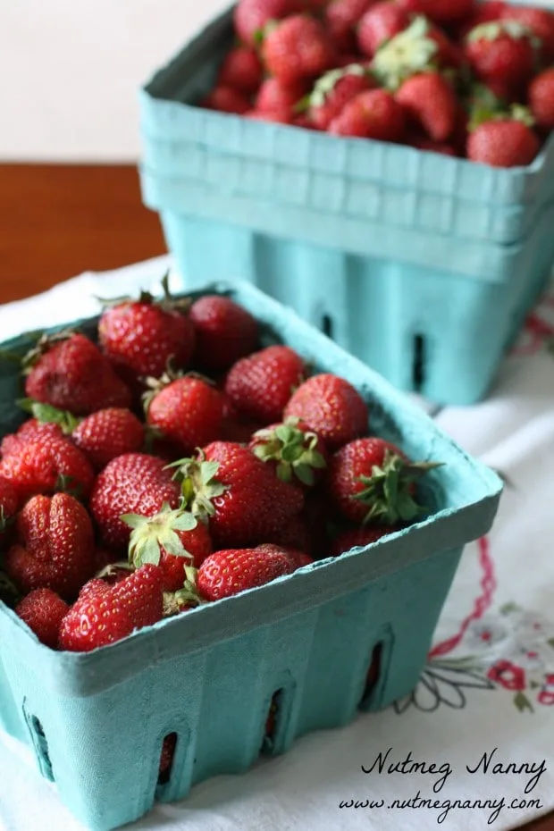 Strawberry Freezer Jam by Nutmeg Nanny