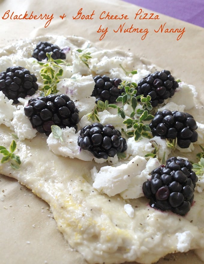 This blackberry goat cheese pizza is the perfect combination of sweet and savory. It's perfect for a light lunch or even a delicious appetizer. 