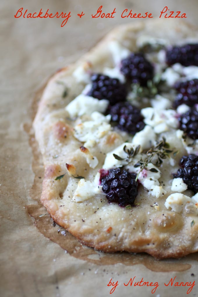 This blackberry goat cheese pizza is the perfect combination of sweet and savory. It's perfect for a light lunch or even a delicious appetizer. 