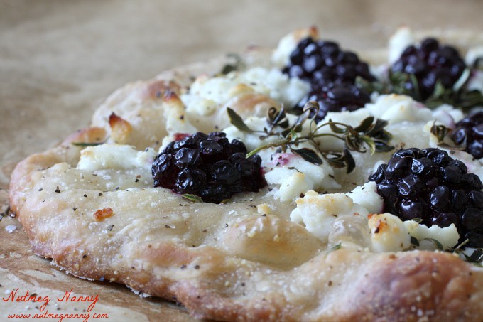 This blackberry goat cheese pizza is the perfect combination of sweet and savory. It's perfect for a light lunch or even a delicious appetizer. 