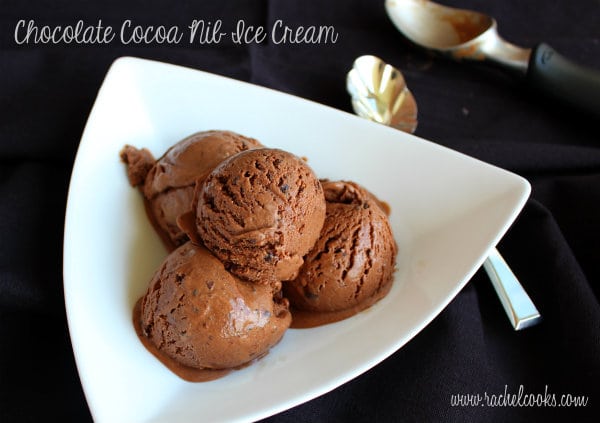 This delicious cocoa nib ice cream is packed full of chocolate flavor. So easy to make and perfect for the chocolate lover in your life. 