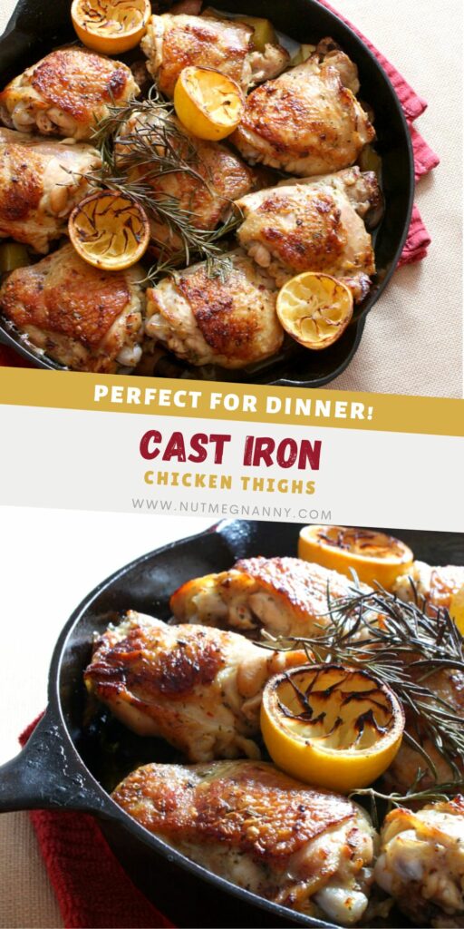 Cast Iron Chicken pin for Pinterest. 