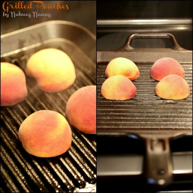Grilled Peaches with Brown Sugar Sauce by Nutmeg Nanny