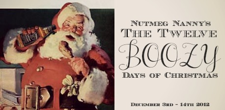 the 12 boozy days fo christmas by nutmeg nanny graphic. 