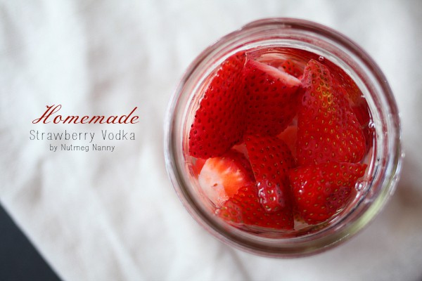 Homemade Strawberry Vodka Lemonade by Nutmeg Nanny