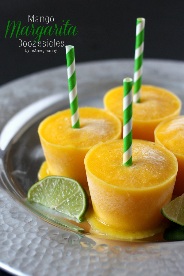 This delicious mango margarita boozesicle takes your favorite cocktail and turn it into a boozy summertime treat. Hello boozesicles!