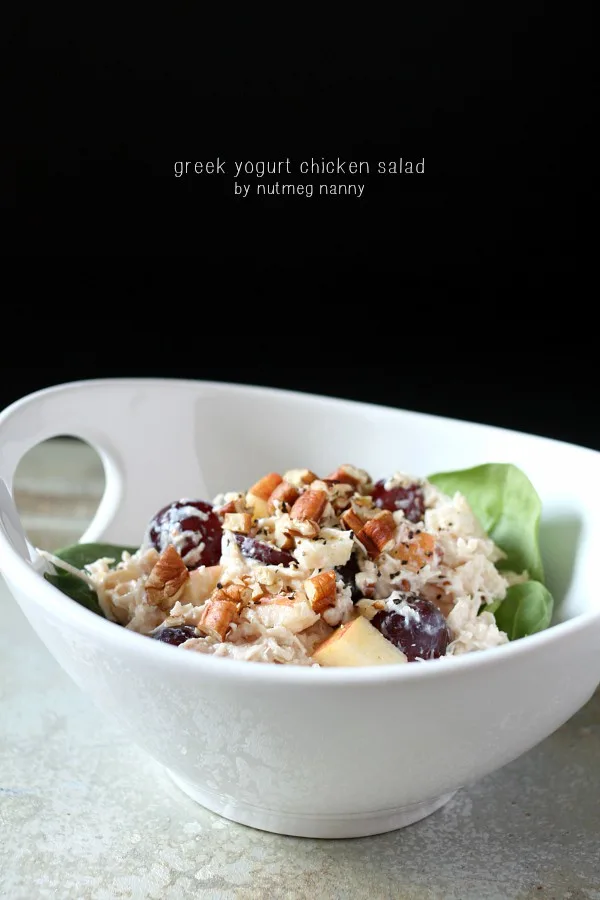 Greek Yogurt Chicken Salad by Nutmeg Nanny