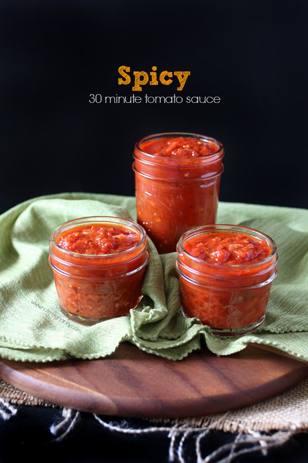 Spicy 30-Minute Tomato Sauce by Nutmeg Nanny