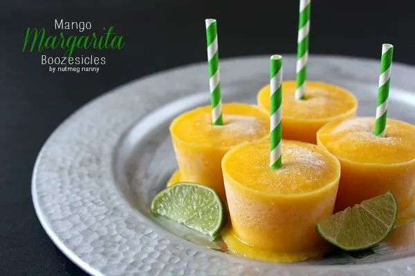Mango Margarita Boozesicles by Nutmeg Nanny