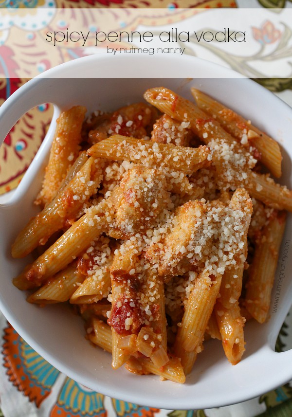This spicy penne alla vodka is full of San Marzano tomatoes, prosciutto, shallots, garlic, vodka and penne pasta. This is the perfect wintertime dish.