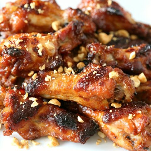Peanut Butter and Jelly Chicken Wings by Nutmeg Nanny
