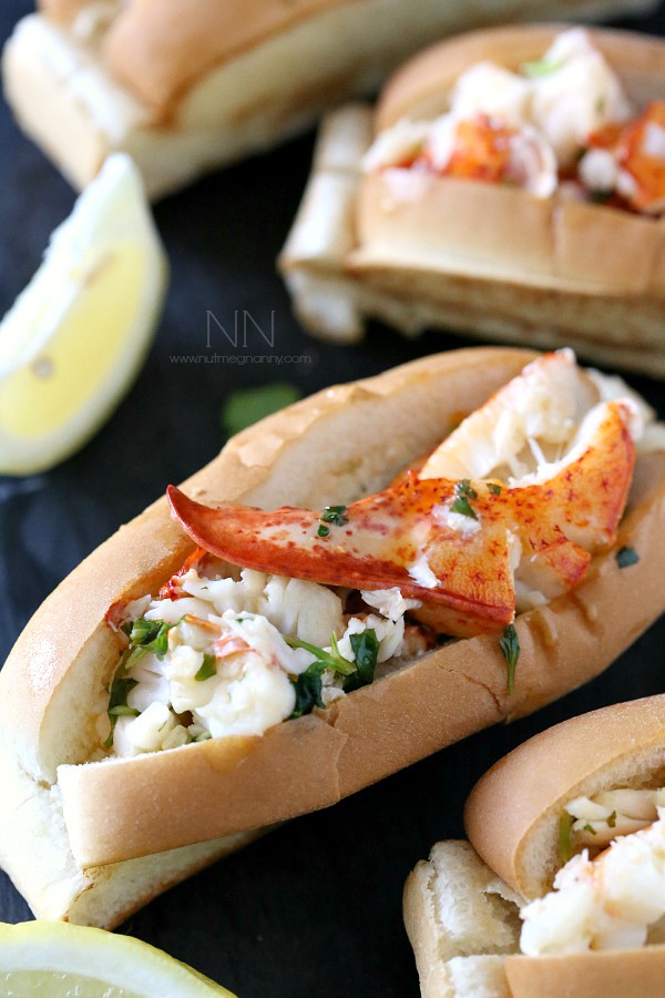 Connecticut Style Hot Buttered Lobster Roll Recipe by Nutmeg Nanny