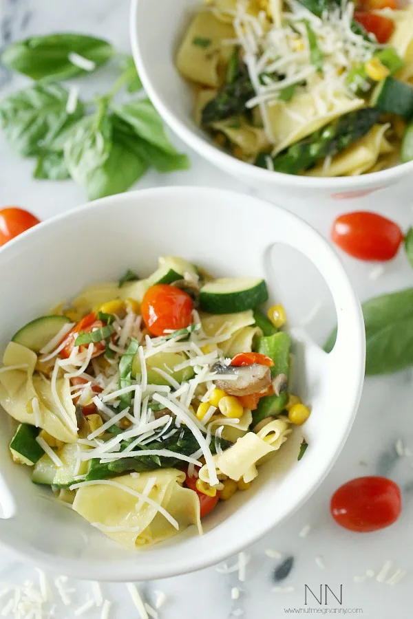 Spring Vegetable Pappardelle by Nutmeg Nanny