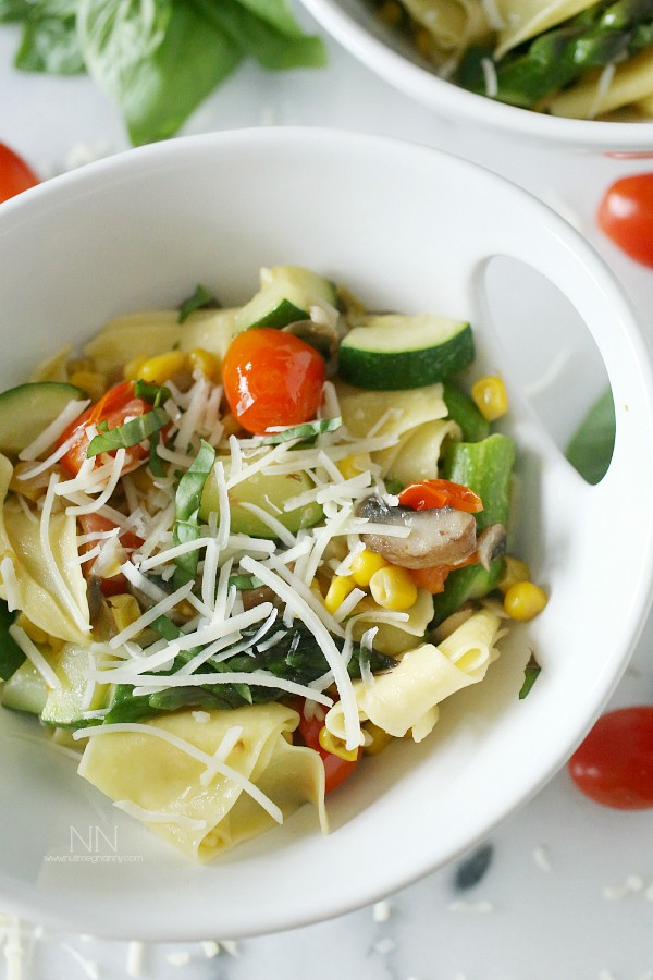 Spring Vegetable Pappardelle by Nutmeg Nanny