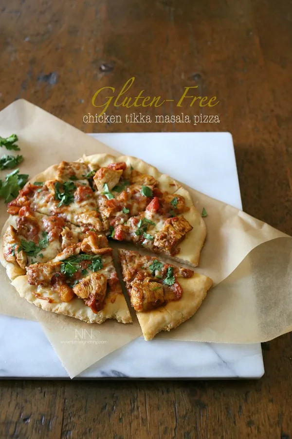 Gluten Free Chicken Tikka Masala Pizza by Nutmeg Nanny