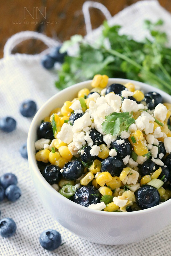 Corn Blueberry Salad by Nutmeg Nanny
