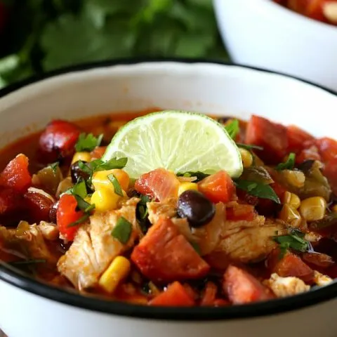 Spicy Chicken Lime Soup by Nutmeg Nanny