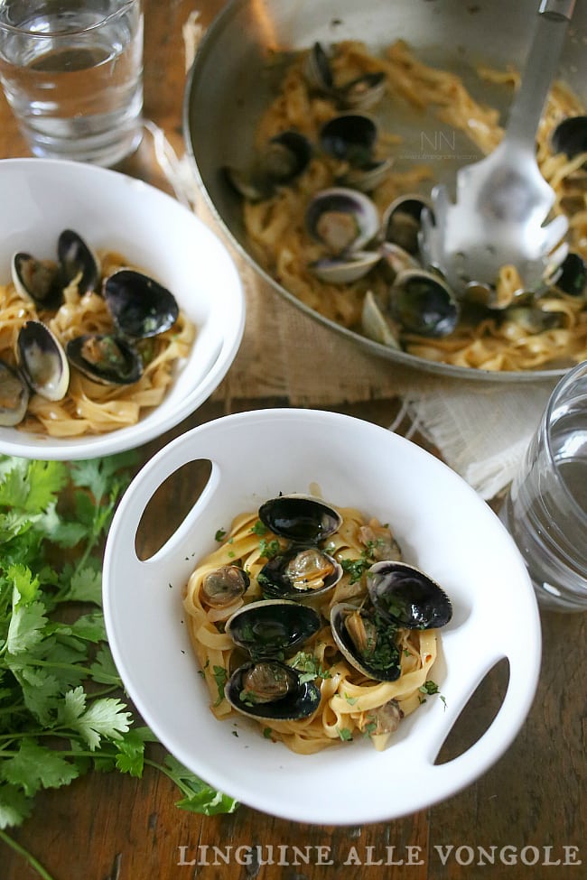 This linguine alle vongole combines fresh cockles, pasta, white wine and garlic. It's a simple pasta dish that will please the clam lovers in your life.