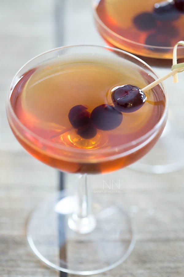 This classic Manhattan Cocktail can be ready in under 5 minutes and only takes a few simple ingredients.