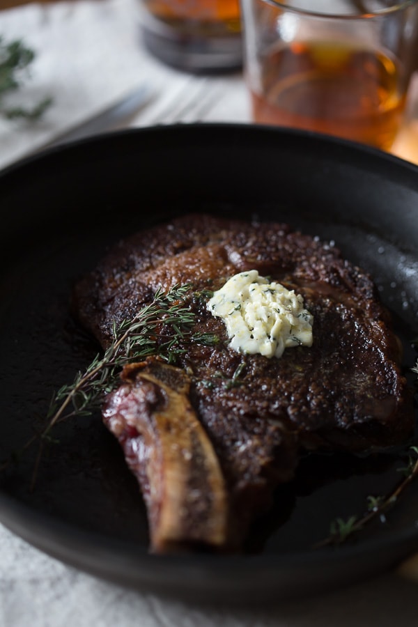 This lemon herb butter pan fried ribeye is packed full of flavor and super simple to make. 