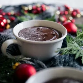 This French hot chocolate pudding tastes just like Parisian hot chocolate but in pudding form. Deep chocolate flavor with just a touch of sweetness. If you're a chocolate lover this dessert is for you!