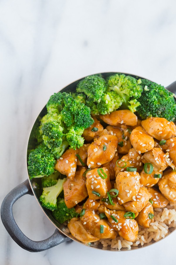 This 20 minute healthier orange chicken is the perfect weeknight dish. 