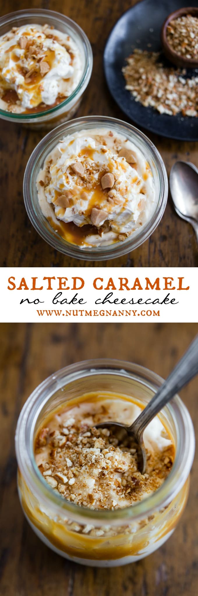 This salted caramel no bake cheesecake is ready in under 30 minutes and sure to impress all your guests. Plus it's packed full of delicious salted caramel flavor overtop a crushed pretzel crust. You'll love this!