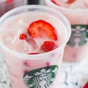 This homemade Starbucks pink drink gives you all the flavor of the store bought drink without all the cost of a store bought drink. Plus you can customize how much sweetness you desire. You'll love how fresh this drink tastes!