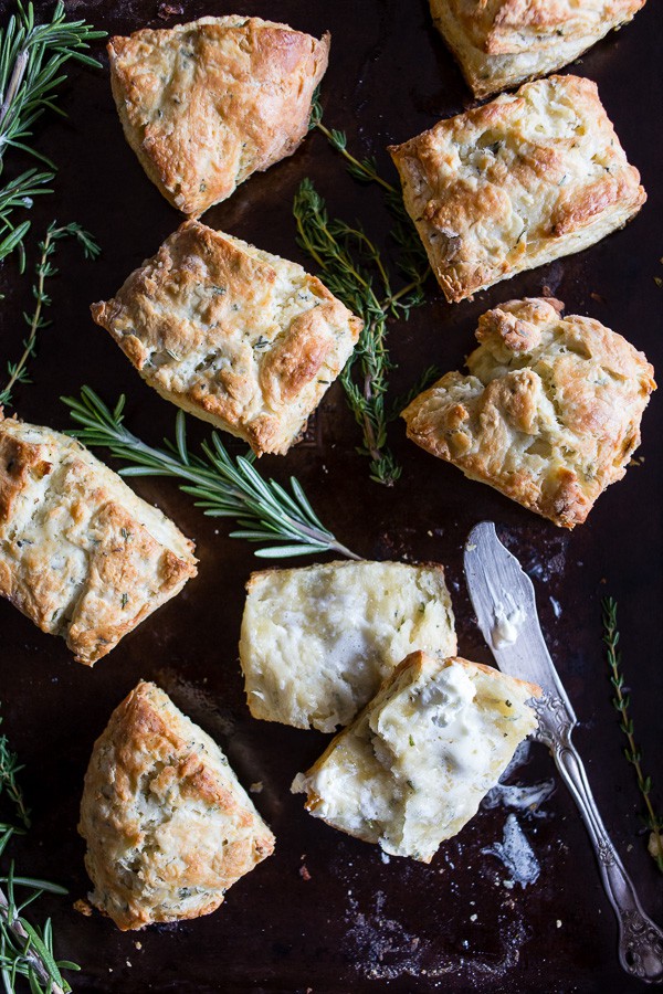 These super simple homemade herb biscuits are delicious when served warm with lots of butter and a drizzle (or two!) of sweet Truvia Nectar. If you have never made biscuits before you'll in awe at how easy they are to make!