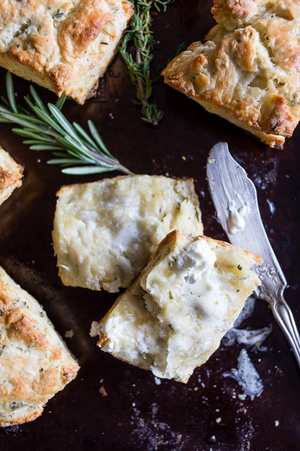 These super simple homemade herb biscuits are delicious when served warm with lots of butter and a drizzle (or two!) of sweet Truvia Nectar. If you have never made biscuits before you'll in awe at how easy they are to make! 