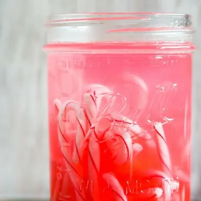 This homemade candy cane vodka is the perfect holiday nip you need! Add to mugs of hot chocolate or coffee or even a glass of your favorite eggnog. You'll love how easy it is to make your own flavored vodka plus it's ready in just 24 hours!