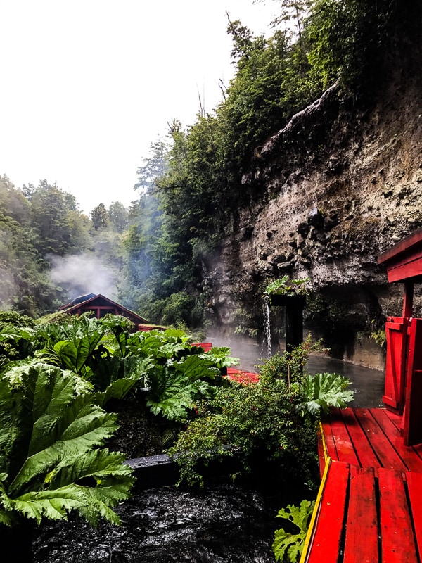 If you find yourself in Chile you must visit the Termas Geometricas near Pucon Chile. These natural hot springs are the perfect chilly rainy day activity. 17 different hot springs nestled in the mountains with a few cooling plunge pools. These hot springs are a MUST for any trip to Chile.