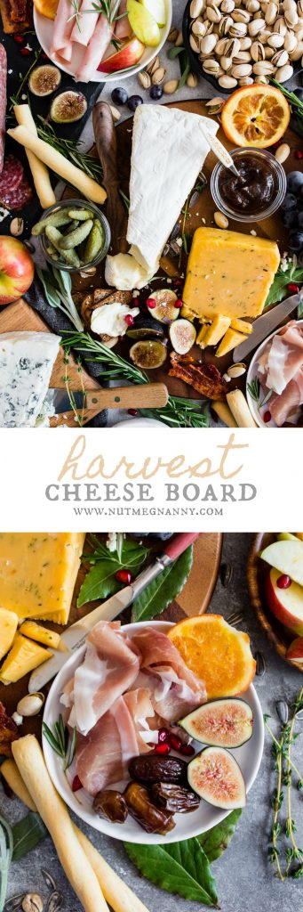 This fall harvest cheese board is the perfect combo of flavorful cheeses, Italian meats, dried fruits, fresh fruits and crispy crunchy crackers. If you have ever been intimidated about putting together a cheese board I have you covered with step by step instructions!