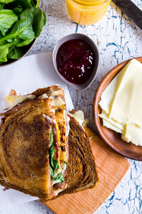 This bacon egg and cheese cranberry sauce breakfast sandwich is the perfect addition to your morning routine. There is so much flavor packed into this sandwich you'll be wondering why you haven't been making it your whole life. 