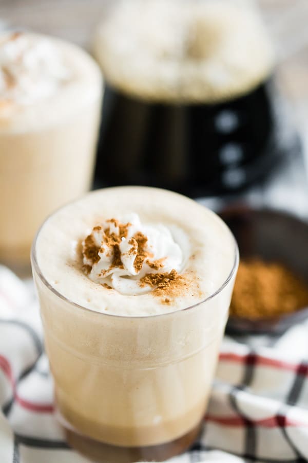 This Dunkin’ Donuts® Pumpkin Spice coffee protein shake is the perfect breakfast meal or an afternoon pick-me-up. Made with super flavorful pumpkin spice coffee mixed with protein powder, high protein skim milk and topped with whipped cream and a dash of pumpkin pie spice.