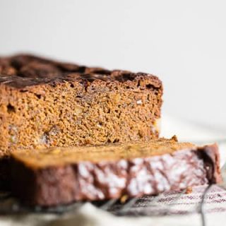 This gingerbread banana bread is the perfect combination of warm winter spices and sweet banana flavor. It's packed with candied ginger, freshly grated ginger and just a touch of molasses. You'll love how easy it is to make this flavorful quick bread! 