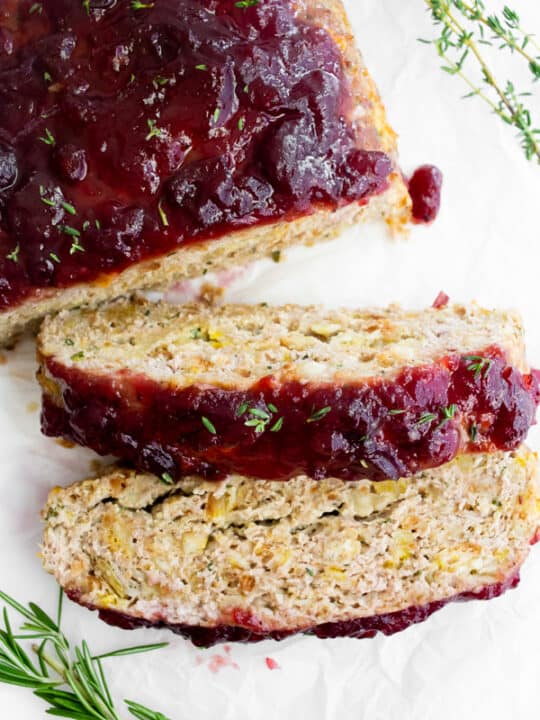 thanksgiving turkey meatloaf sliced