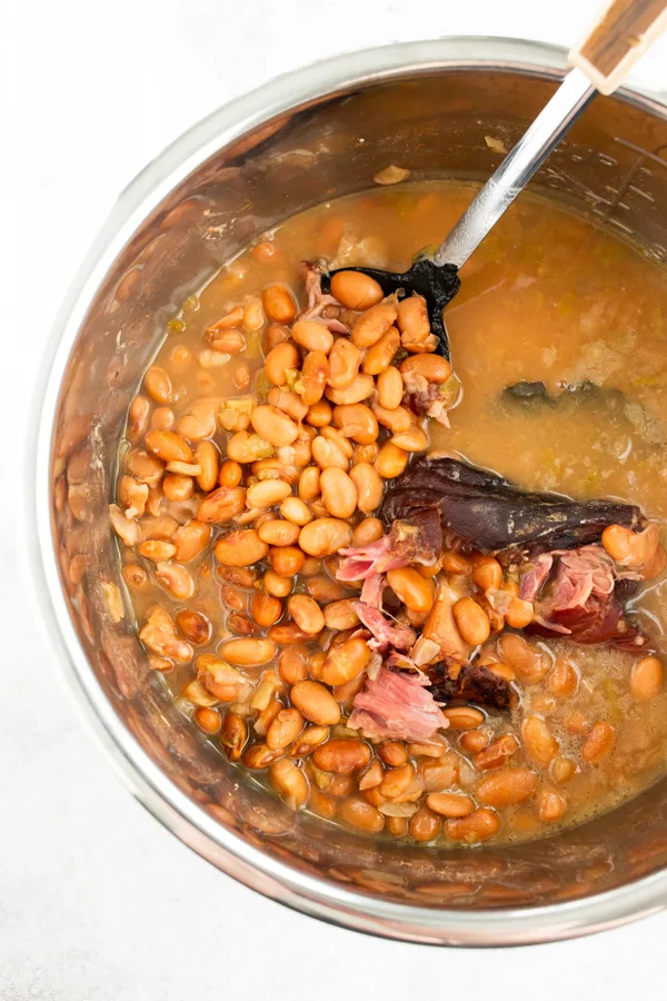 Instant Pot pinto beans inside the Instant Pot