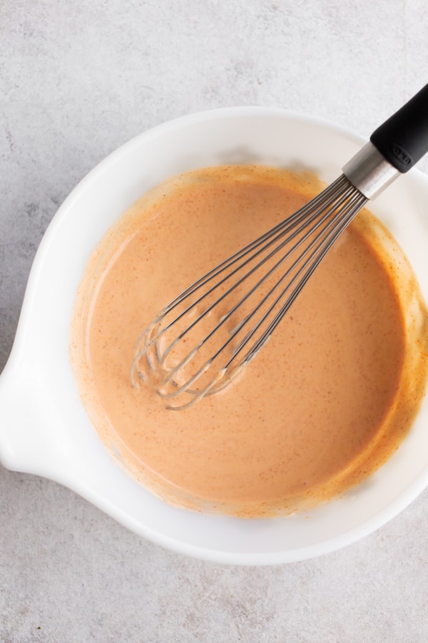homemade fry sauce in a bowl.