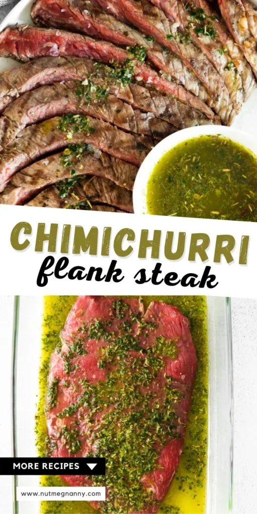 chimichurri flank steak long pin.