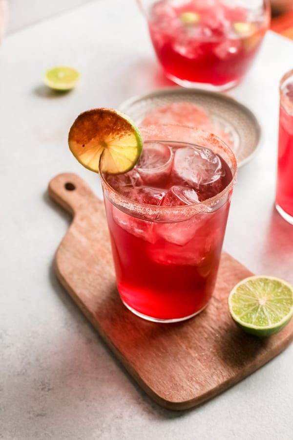El Diablo Cocktail in a glass. 