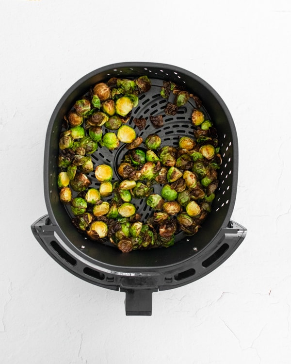 cooked Air Fryer Brussels Sprouts.